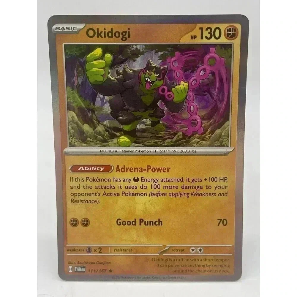 Okidogi 111/167 S & V Twilight Masquerade Rare Pokemon TCG Holo Mint‎ Unplayed
